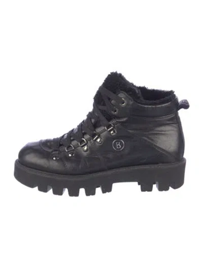 Pre-owned Bogner Leather Hiking Boots In Blue