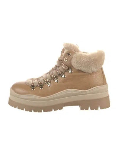 Pre-owned Bogner Leather Hiking Boots In Brown