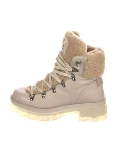 Pre-owned Bogner Leather Hiking Boots In Neutral