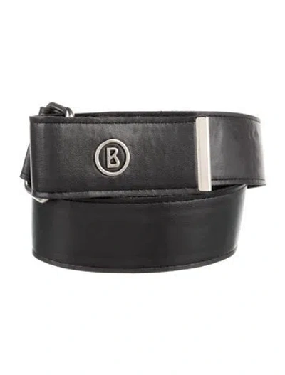 Pre-owned Bogner Leather Waist Belt In Black