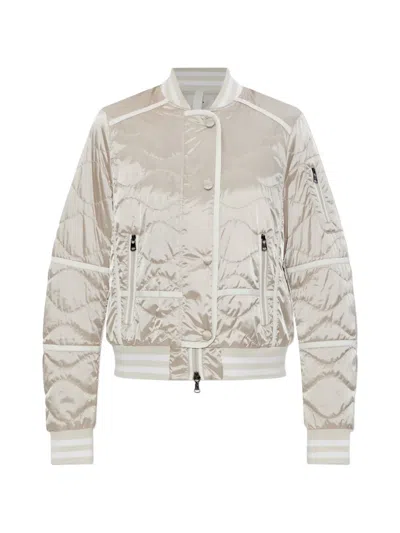 Bogner Lia Quilted Zip Jacket In Neutral