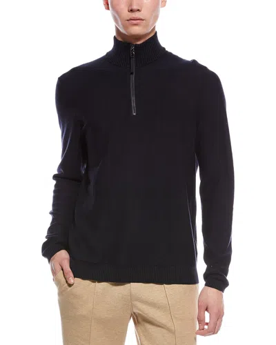 BOGNER LIAS WOOL-BLEND 1/4-ZIP MOCK NECK SWEATER