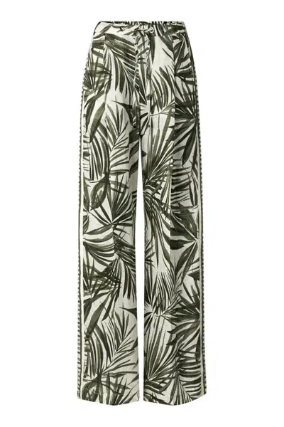 Bogner Linen Trousers Gina In Animal Print