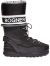 Bogner Logo Lace-up Snow Boots In Black