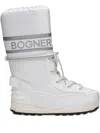 Bogner Logo Lace-up Snow Boots In White