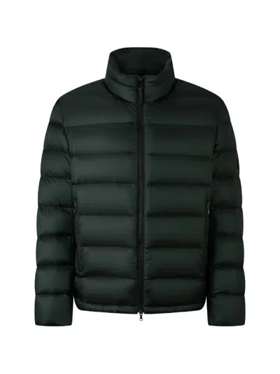 Bogner Logo-patch Padded Jacket In Green