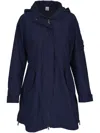 Bogner Logo-patch Parka In Blue
