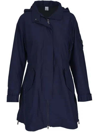 Bogner Logo-patch Parka In Blue