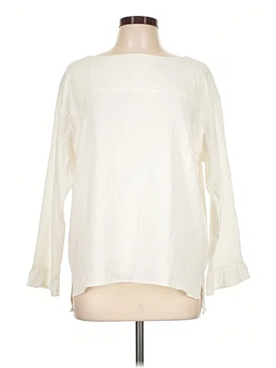 Pre-owned Bogner Long Sleeve Blouse In Ivory