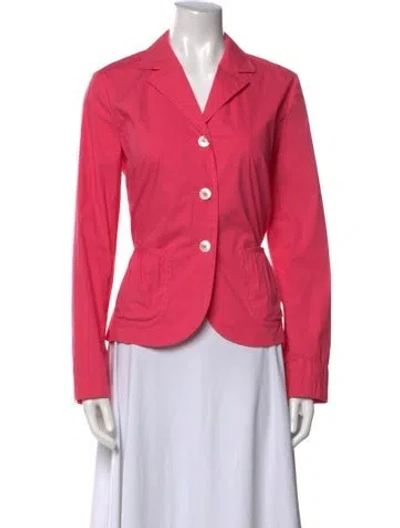 Pre-owned Bogner Long Sleeve Button-up Top In Pink