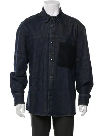 Pre-owned Bogner Long Sleeve Denim Shirt In Blue