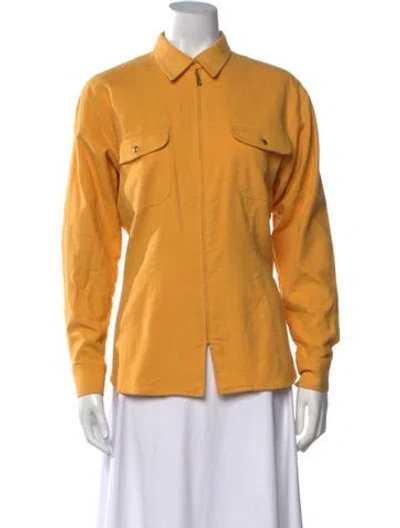 Pre-owned Bogner Long Sleeve Top In Yellow