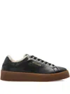 Bogner Lucerne Shearling-lined Leather Sneakers In Black