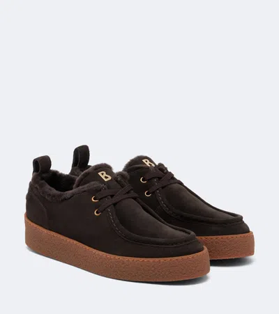Bogner Lucerne Suede Lace-up Shoes In Animal Print
