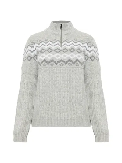 Bogner Ludi Fair Isle Sweater In Green