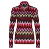 Bogner Madita Top In Hot Red In Multi
