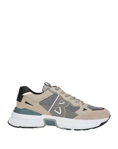 Bogner Man Sneakers Grey Size 12 Leather In Multi