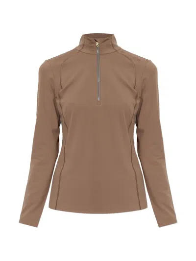 Bogner Medita Turtleneck Long-sleeve Top In Brown