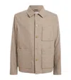 Bogner Micro Flannel Overshirt In Neutral