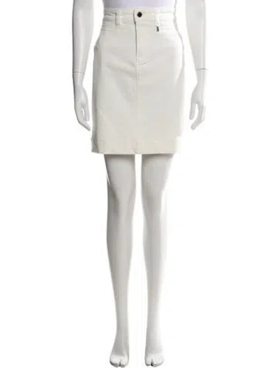Pre-owned Bogner Mini Skirt In White