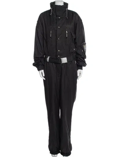 Pre-owned Bogner Mock Neck Jumpsuit In Black