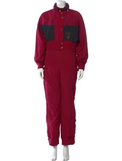 Pre-owned Bogner Mock Neck Jumpsuit In Purple