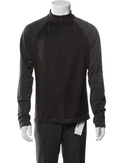 Pre-owned Bogner Mock Neck Long Sleeve Sweatshirt In Gray