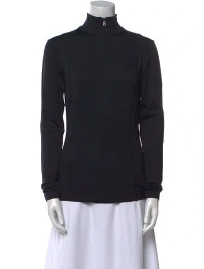 Pre-owned Bogner Mock Neck Long Sleeve Sweatshirt W/ Tags In Blue