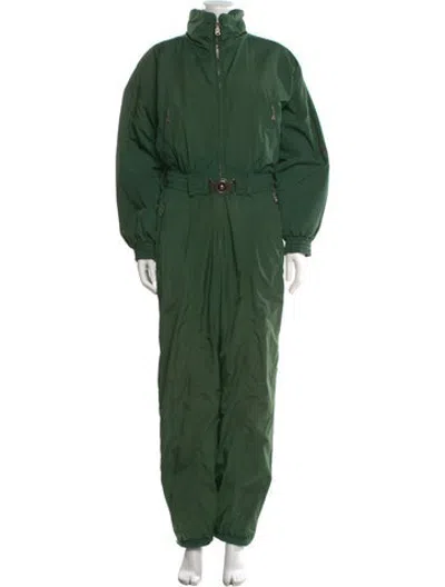 Pre-owned Bogner Mock Neck Ski Suit In Green