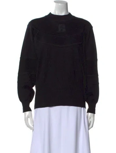 Pre-owned Bogner Mock Neck Sweater In Black