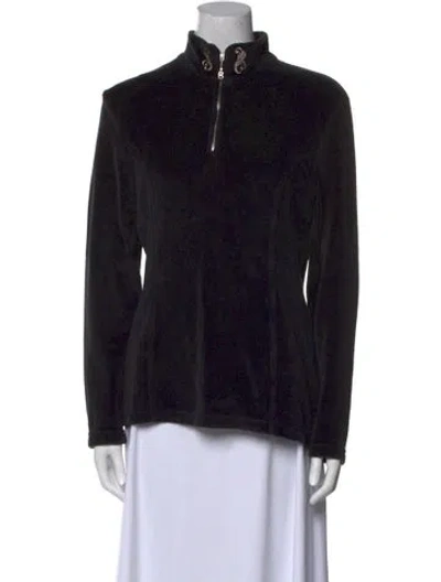 Pre-owned Bogner Mock Neck Sweater In Black