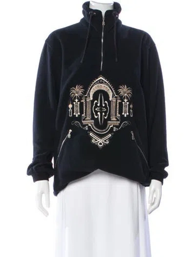 Pre-owned Bogner Mock Neck Sweater In Black