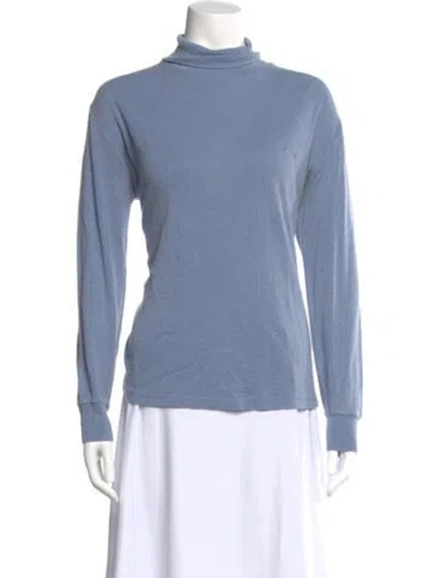 Pre-owned Bogner Mock Neck Sweater In Blue