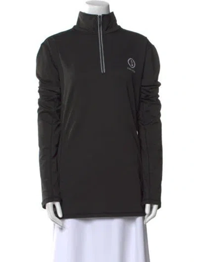 Pre-owned Bogner Mock Neck Sweater In Gray