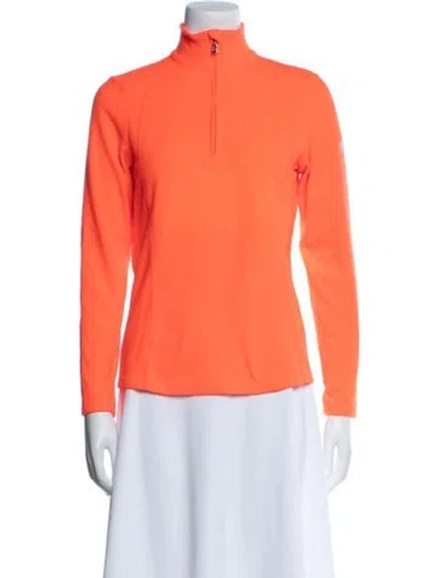 Pre-owned Bogner Mock Neck Sweater In Orange