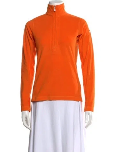 Pre-owned Bogner Mock Neck Sweater In Orange