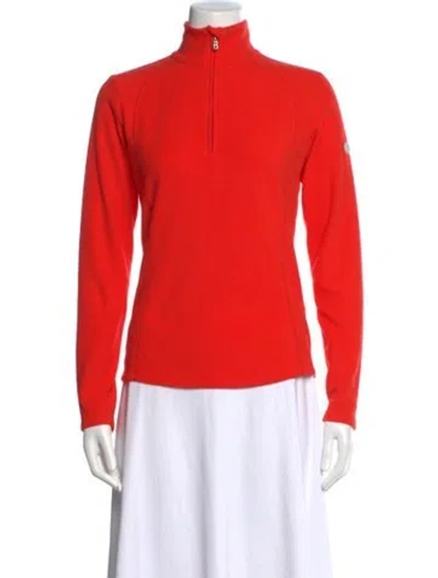 Pre-owned Bogner Mock Neck Sweater In Orange