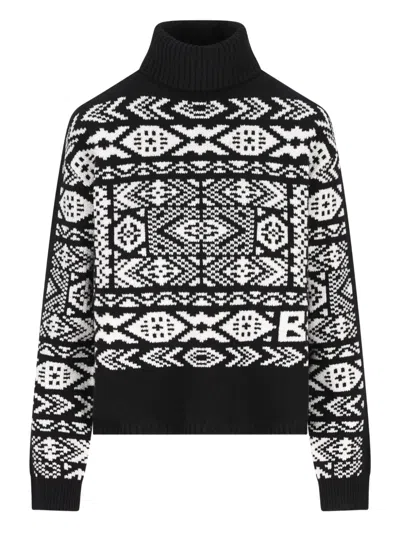 BOGNER NADIN ROLL-NECK PATTERNED SWEATER