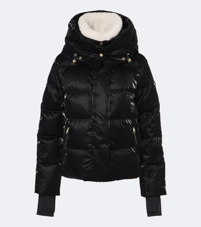 Bogner Naia Hooded Down Ski Jacket In Black