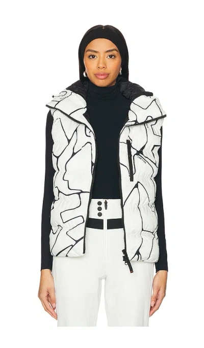 Bogner Naima Ski Vest In Light Chalk