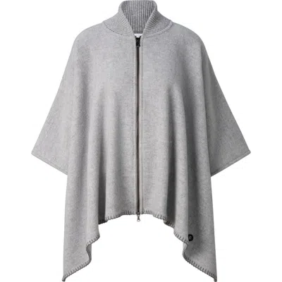 Bogner Nellie Wool Mix Poncho In Gray