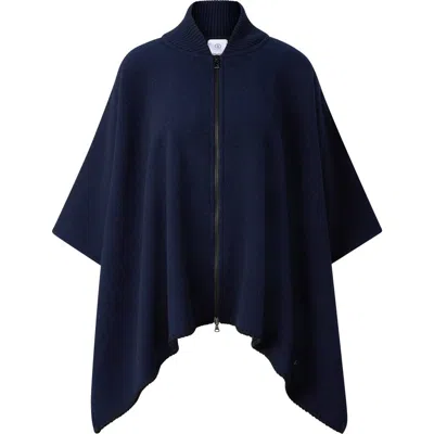 Bogner Nellie Wool Mix Poncho In Blue