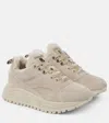 Bogner New Malaga Suede Sneakers In White