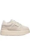 Bogner New York 10 Ribbed Platform Sneakers In Neutral