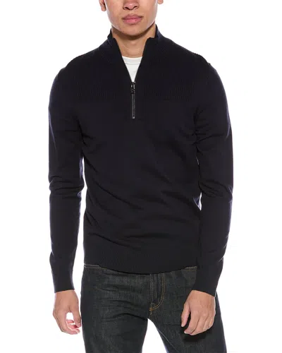 Bogner Noris-o Wool-blend 1/4-zip Pullover In Blue
