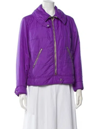 Pre-owned Bogner Nylon Coat In Purple