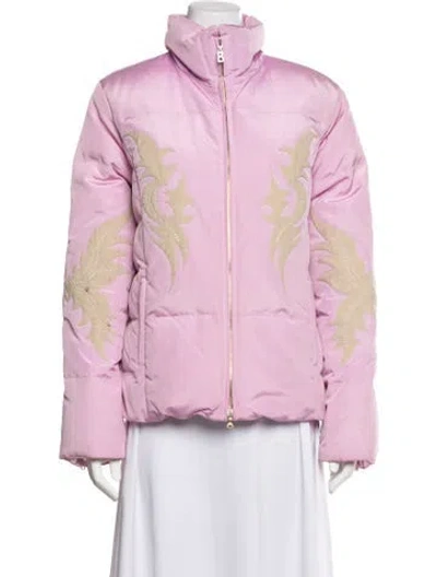 Pre-owned Bogner Nylon Down Jacket In Pink