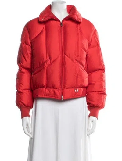 Pre-owned Bogner Nylon Down Jacket In Red