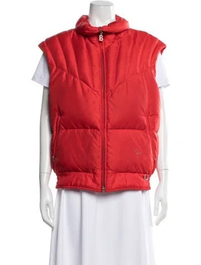 Pre-owned Bogner Nylon Down Jacket In Red