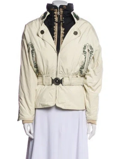 Pre-owned Bogner Nylon Graphic Print Jacket In Neutral